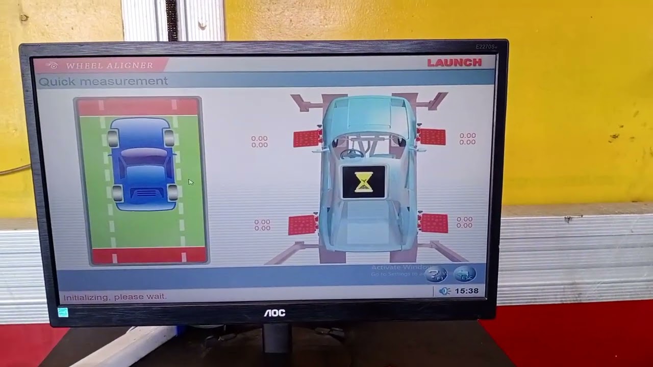 LAUNCH X-861( 3D FRONT WHEEL ALIGNMENT |SPOORING  proton x70 Car