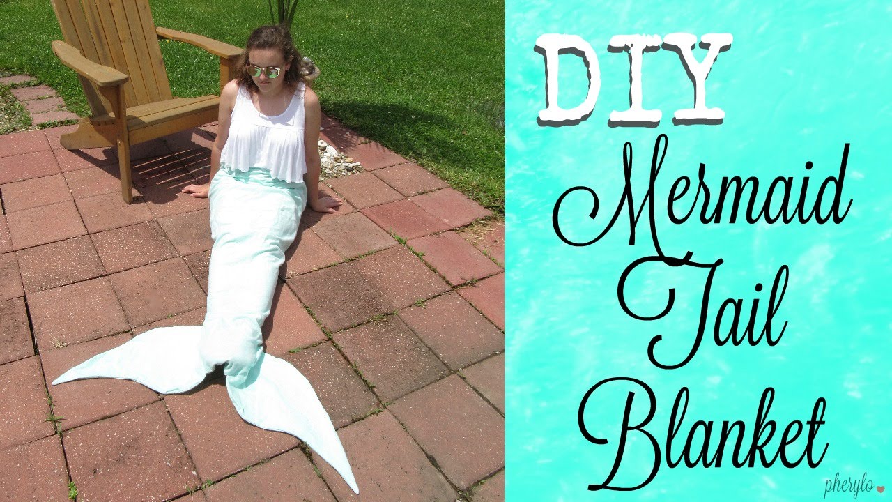 DIY Mermaid Tail Blanket