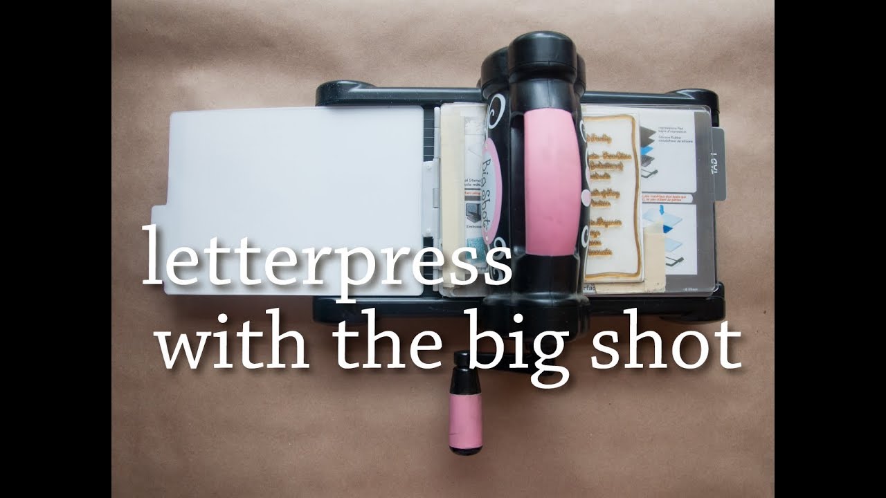 Letterpress Printing with the Big Shot - Graduation Announcements
