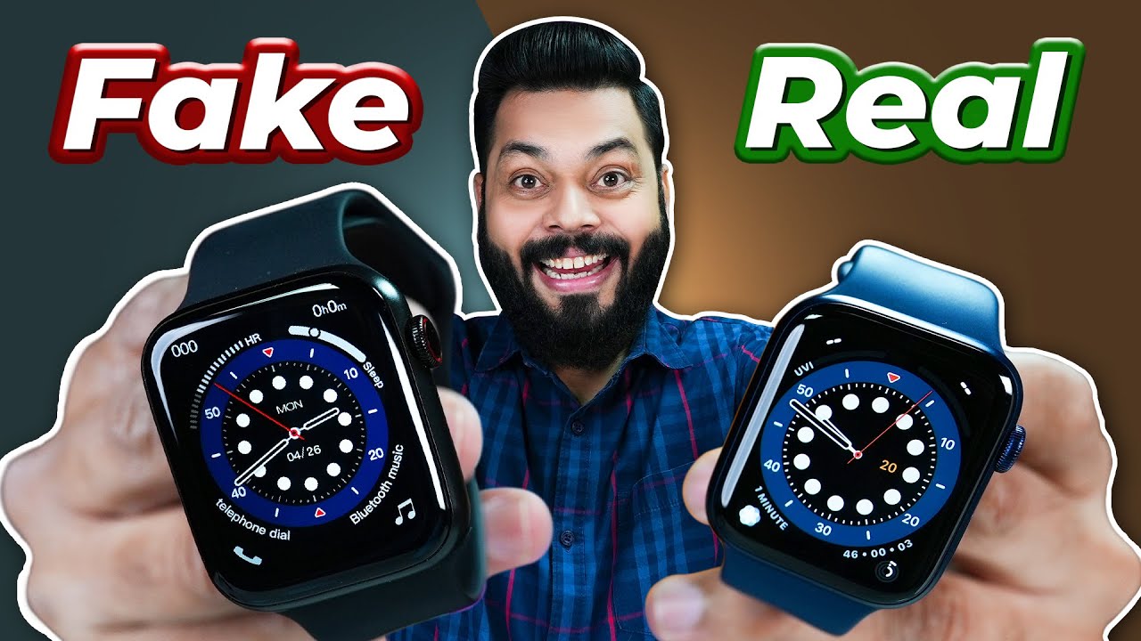 Rs.1,500 Apple Watch 6 Vs Rs.40,000 Apple Watch 6 | Real Vs Fake ⚡ OH MY GOD 🤯