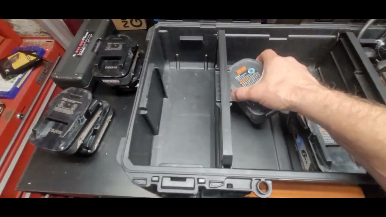 Homemade Ridgid Pro Gear System 2.0 Battery Storage/Charging Case @RIDGID_Tools @VCGConstruction