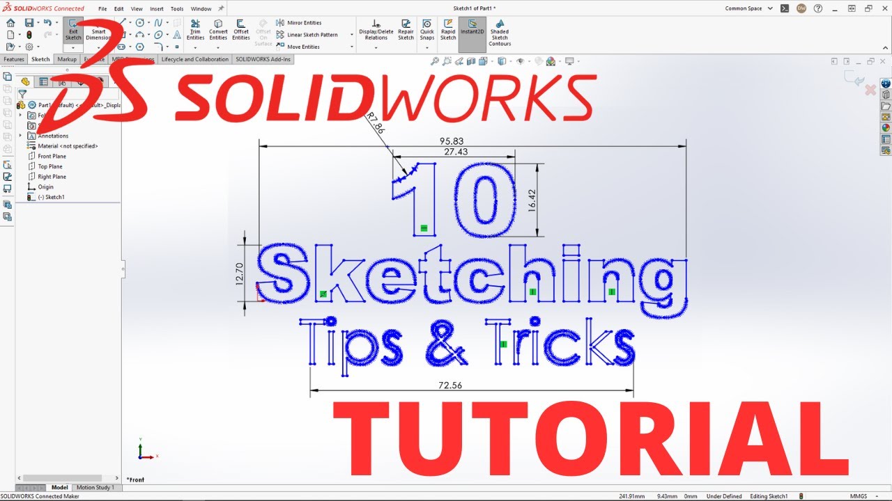 Улучшите свои навыки работы с SolidWorks: 10 основных советов по улучшению создания эскизов в Sol...