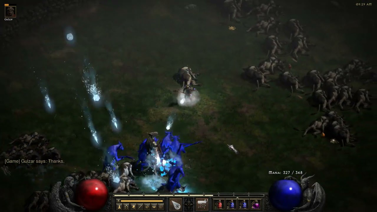 Diablo 2 Resurrected: Sorceress Moo Moo Run - (Nightmare)