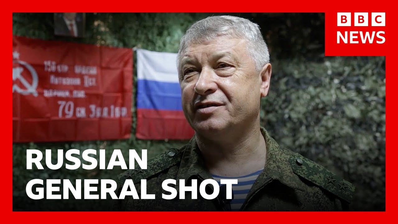 Russian general shot several times in Moscow | BBC News