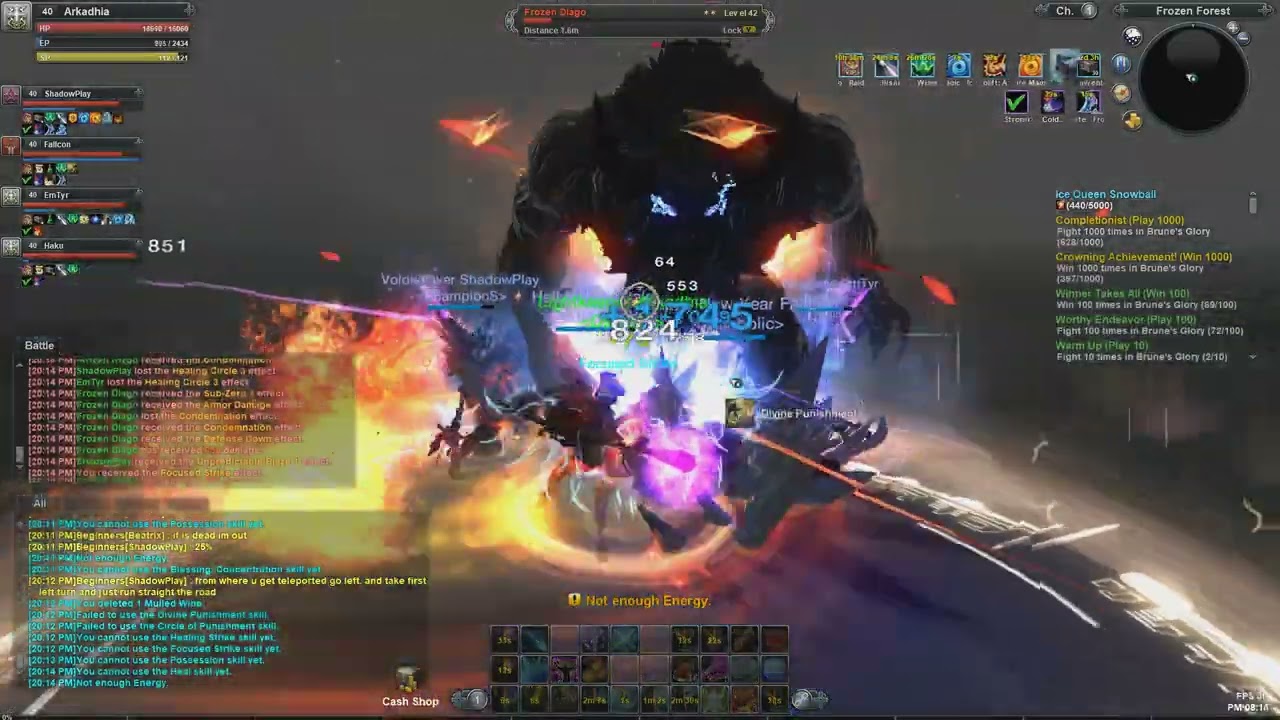 We Took Down Level 42 Frozen Diago | Frozen Forest Party Run (RaiderZ Global)