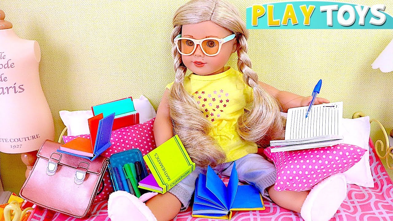 Baby Doll School Evening Routine with Homework! Play Tys