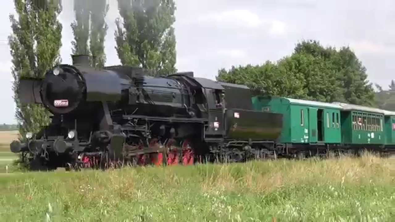 Parní lokomotiva 555.0153 Němka - Muzejní železnice Kolešovka 2014