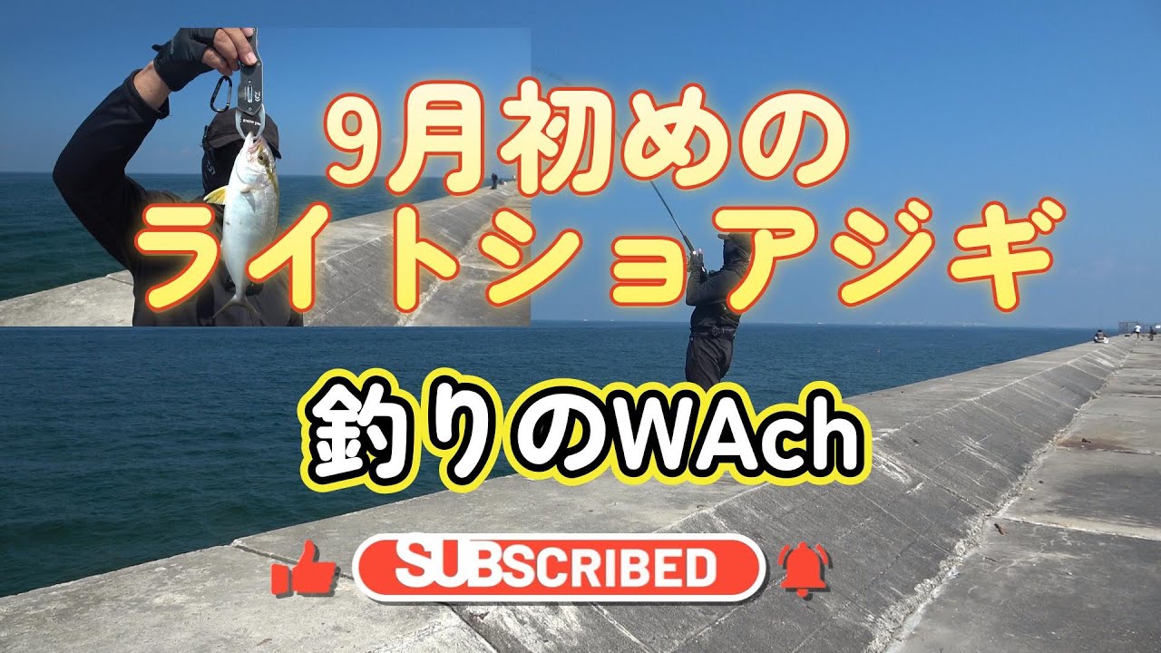 9月初めのライトショアジギin知多半島