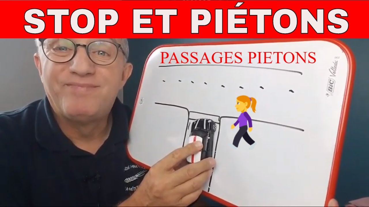 LEÇON 93 _ STOP  ET PIÉTONS !!