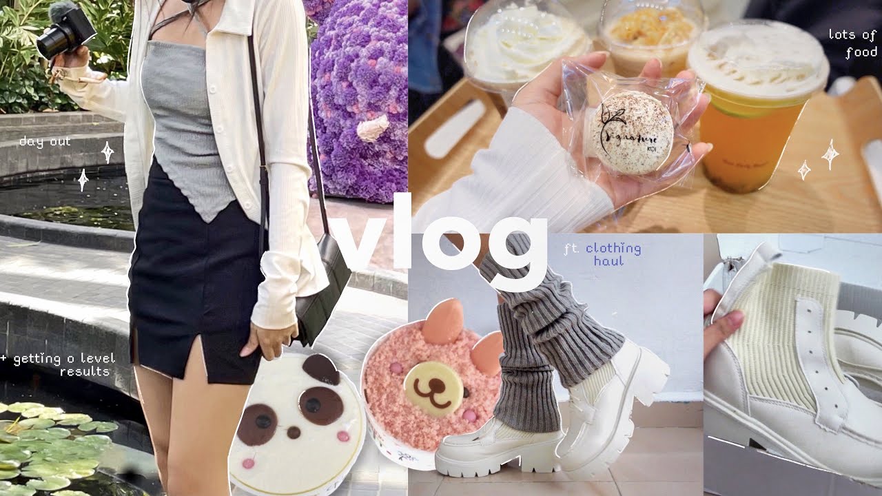 weekly vlog 🌱 | day out, clothing haul, exhibitions, o level results + more