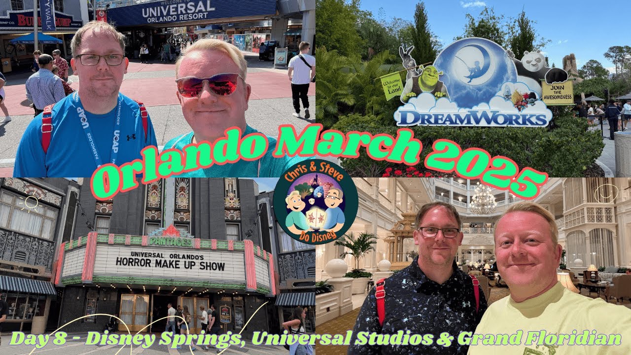 Orlando March 2025 Vlog | Day 8 | Disney Springs | Universal Studios | Grand Floridian