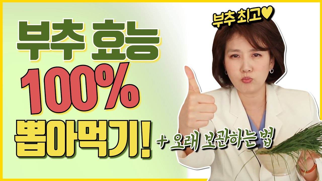 부추먹는방법 부추주스 효능 100% 오래 먹는 꿀팁