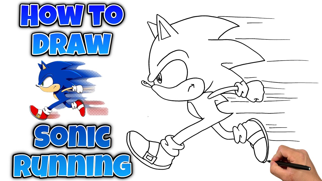 How To Draw Sonic Running | Sonic The Hedgehog #sonic #sonicthehedgehog #drawing