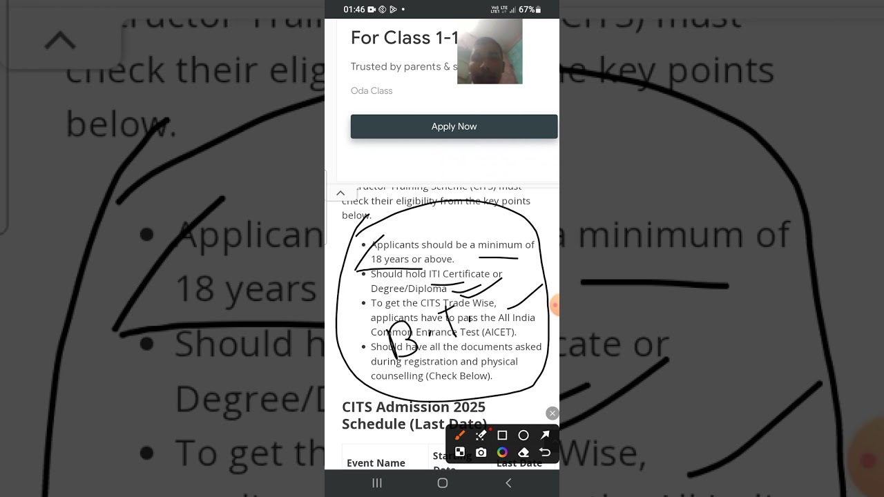 Admission to CITS 2025_ 2026 craft instructor training scheme  by ITI teacher one training course