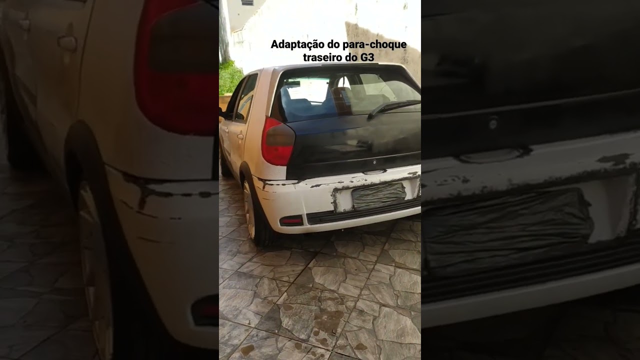 Adapta&ccedil;&atilde;o do para-choque traseiro do G3 no Palio G2