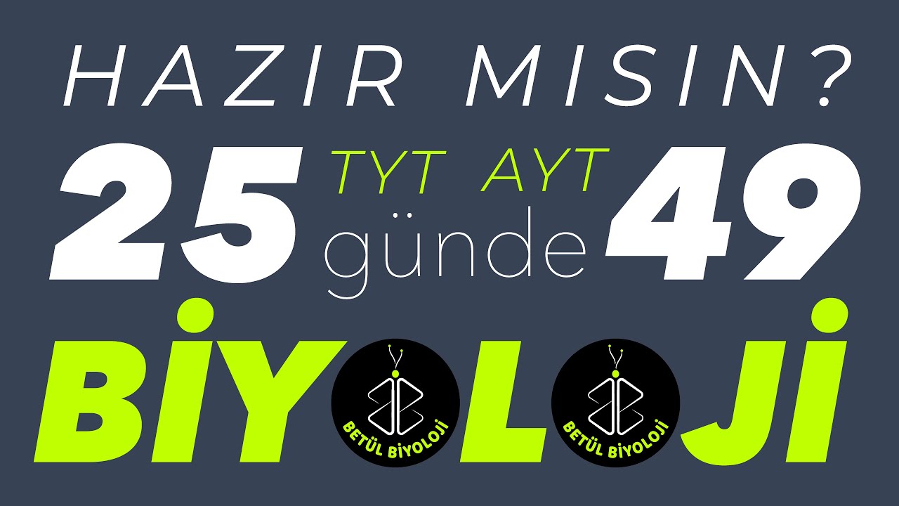 25 G&uuml;nde TYT BİYOLOJİ Kampı İ&ccedil;in Hazır Mısın? | YKS 2023 | Kampplus