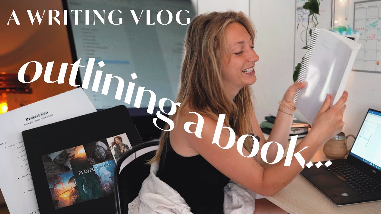 plotting a book, my outlining process, & writer's block ✨ write a book with me (writing vlog)