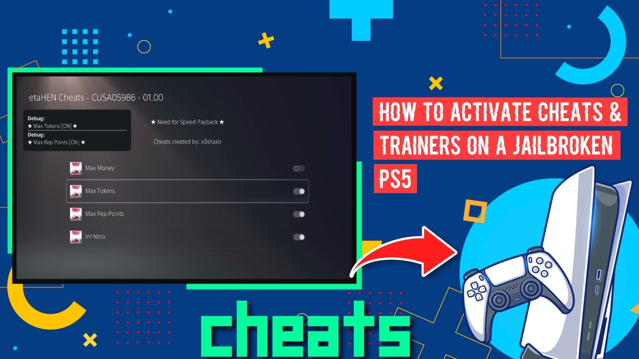 How To Activate Cheats & Trainers On a Jailbroken PS5