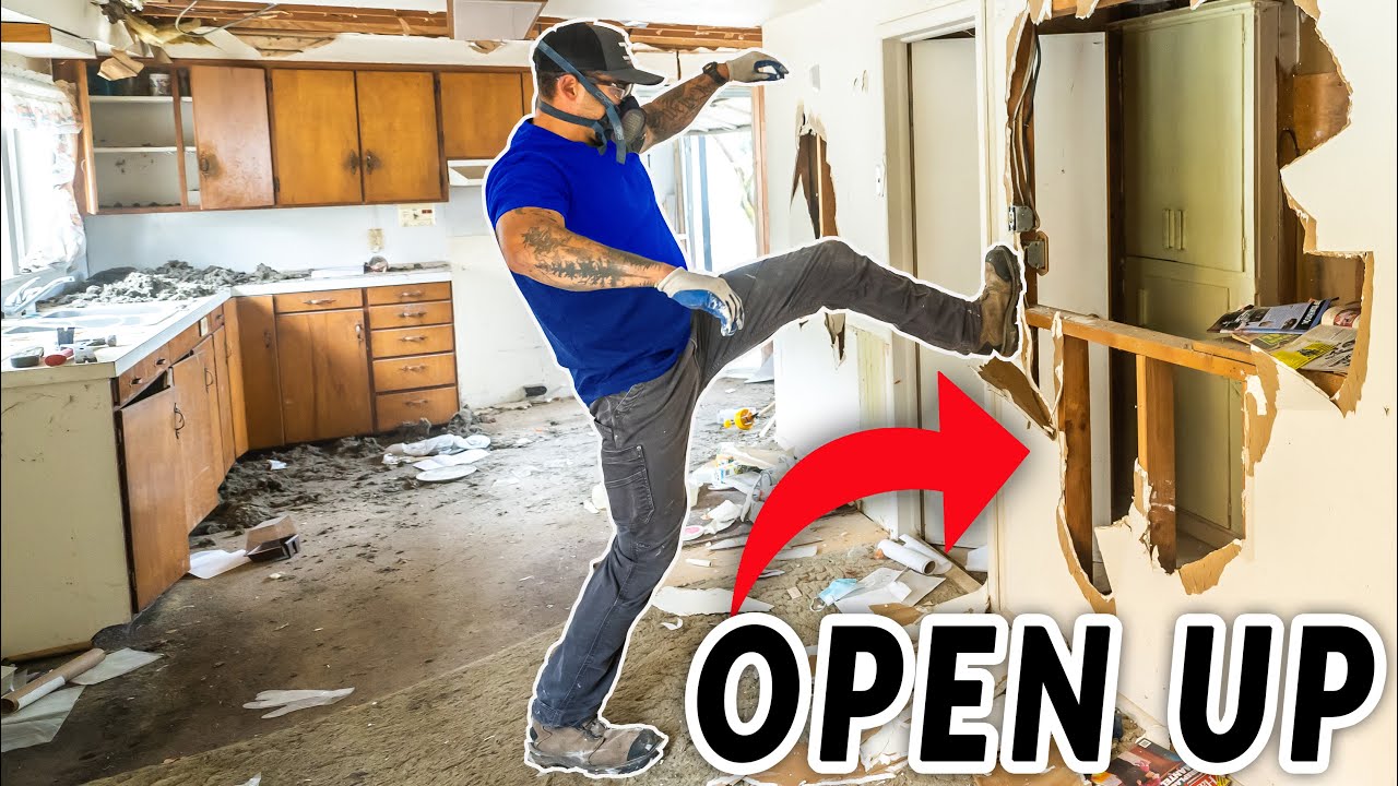 Creating Open Concept in 6 Old Abandoned House