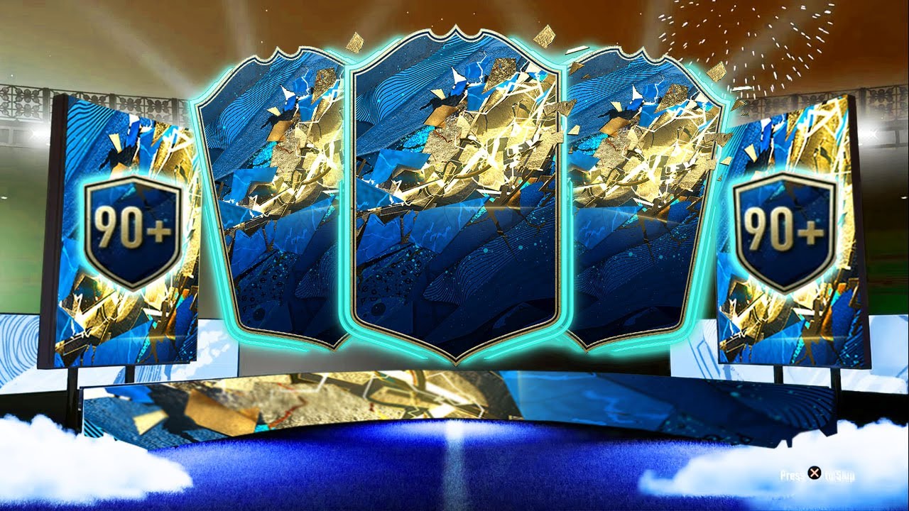 OPENING X4 GUARANTEED 90+ TOTS PLAYER PACKS! - FIFA 20 Ultimate Team+