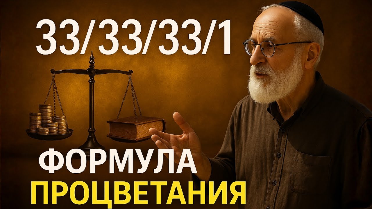 Скрытая формула 33/33/33/1 &mdash; Забытый секрет процветающей жизни | Еврейская мудрость