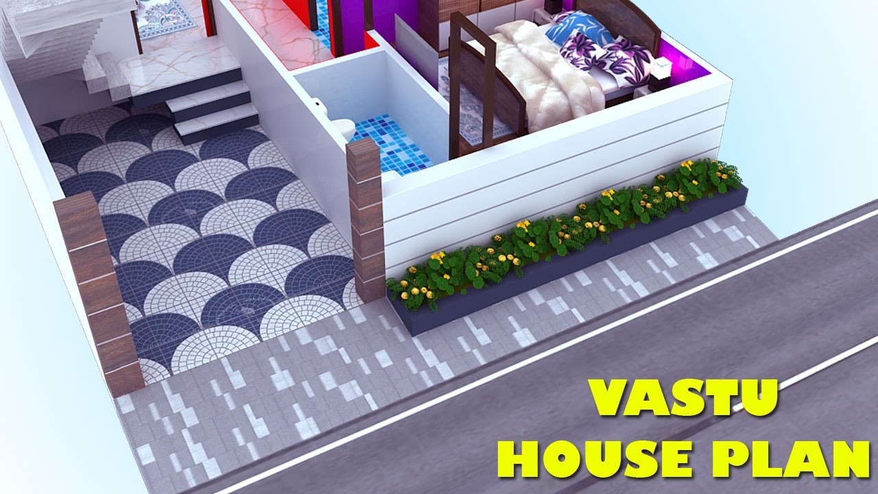 25x45 बेहतरीन घर का नक्शा | 25x45 3D HOUSE PLAN | VASTU PLAN | CAR PARKING | 25x45 CRAZY3DRENDER |