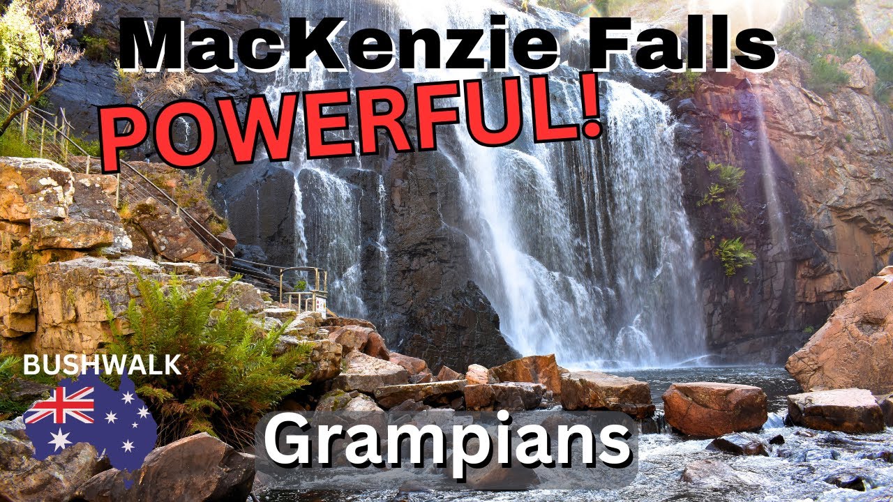 Steep Hike to the base of MacKenzie Falls in the Grampians | Australia Bushwalking | travel vlog