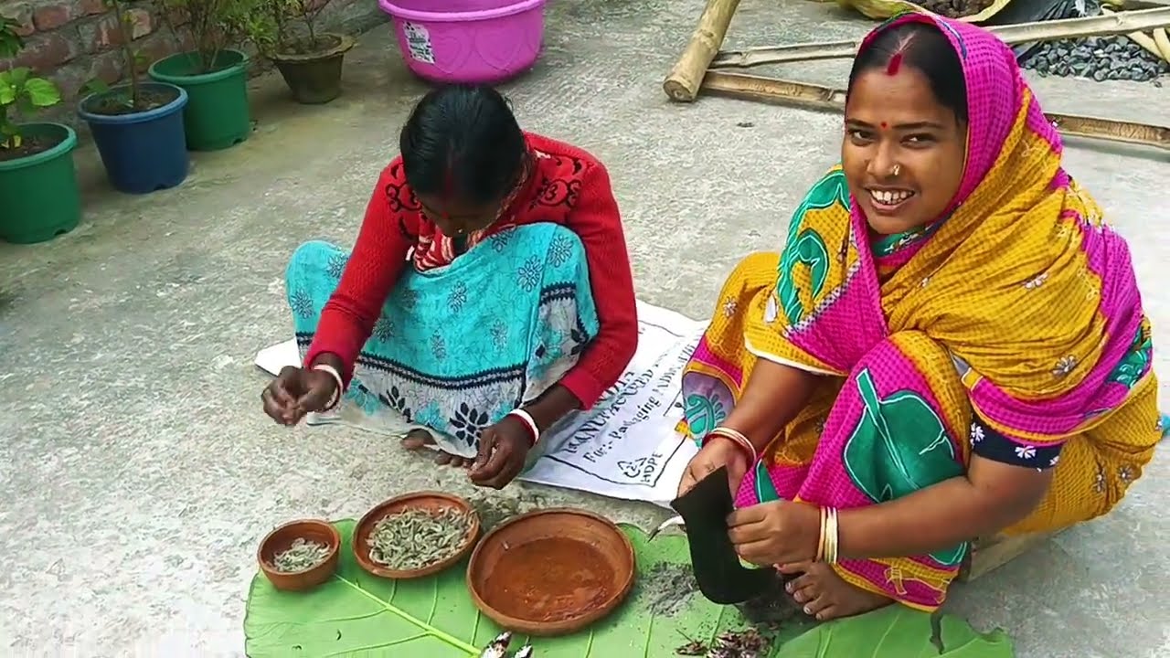 টেংরা মাছের আলু বেগুন রসা + চিংড়ি মাছের লাউ ঘন্টো