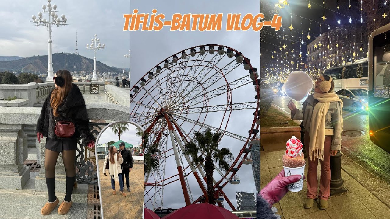 TİFLİS VLOG-4 | Batum'a araba ile gittik, Yılbaşı geri sayımını Tiflis'te yaptık, ALİ&NİNO