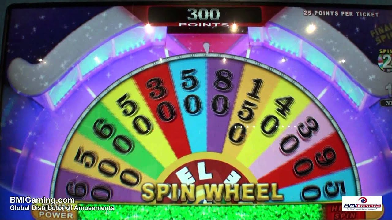 Wheel Of Fortune - Mini Model Ticket Redemption Video Arcade Game - BMIGaming.com - Raw Thrills
