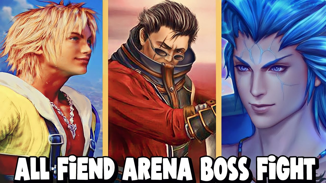 Final Fantasy X 2 All Fiend Arena Bosses Fight