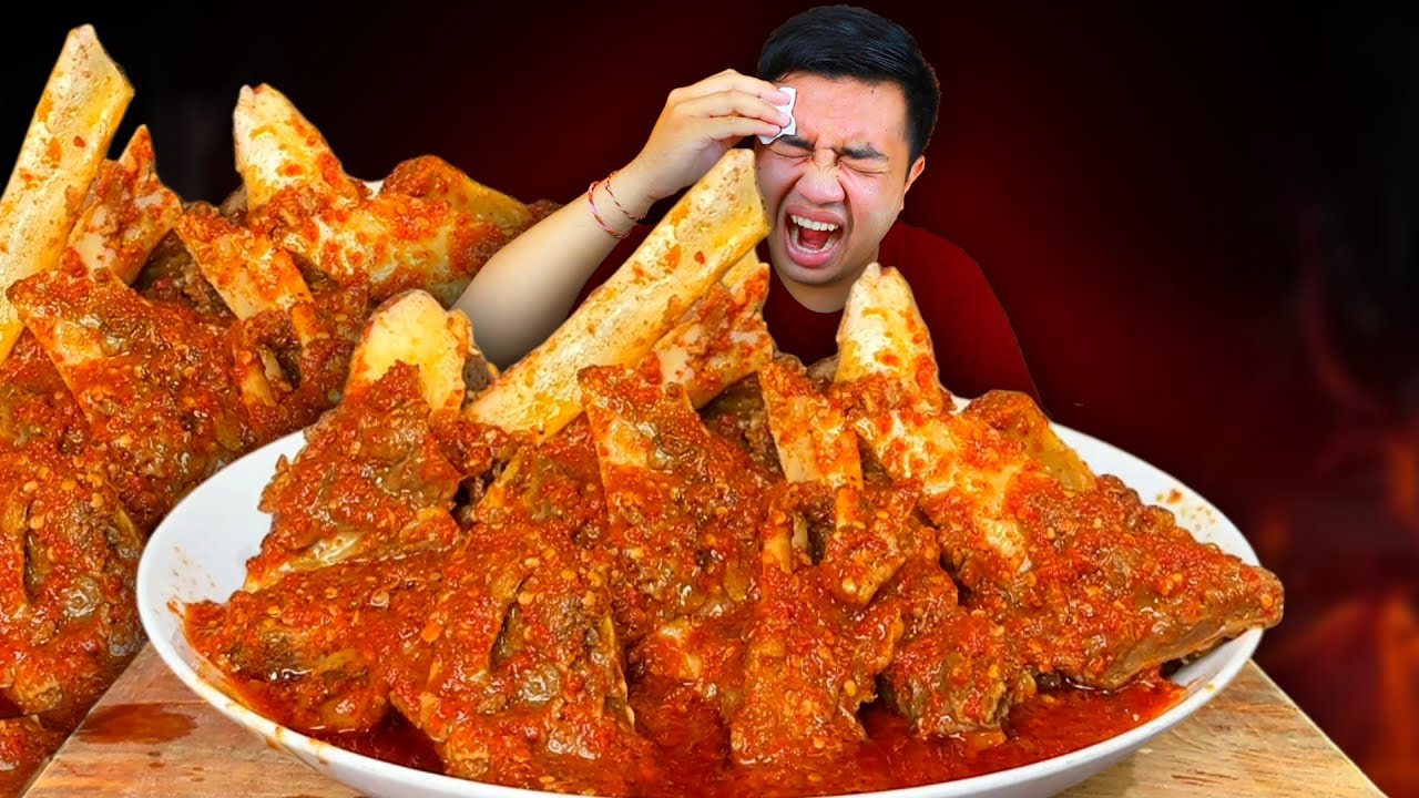 MUKBANG IGA SAPI JUMBO KUAH LAVA MERCON PEDAS JELETOT 😱🥵