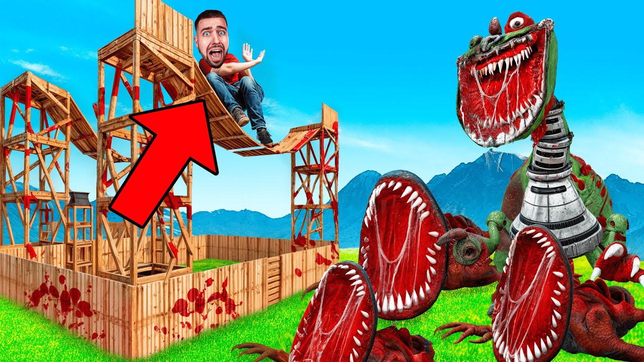 PIANOSAURUS MAUDIT + BOSS DOEY THE DOUGHMAN vs BASE S&Eacute;CURIS&Eacute;E !! POPPY PLAYTIME CHAPITRE 4 !