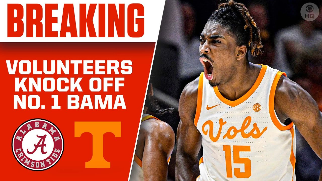 No. 10 Tennessee KNOCKS OFF No. 1 Alabama In SEC Showdown I CBS Sports