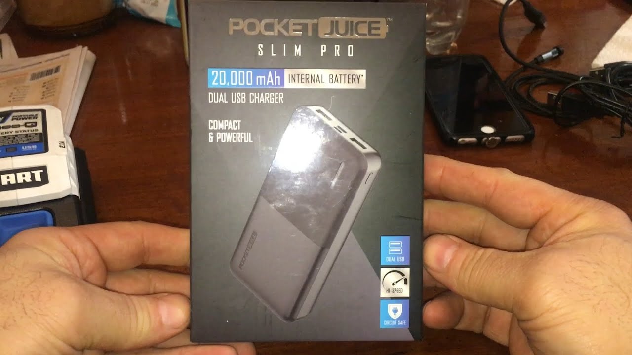 Walmart Clearance PocketJuice Slim Pro 20,000mah Portable Battery Dual USB Charger