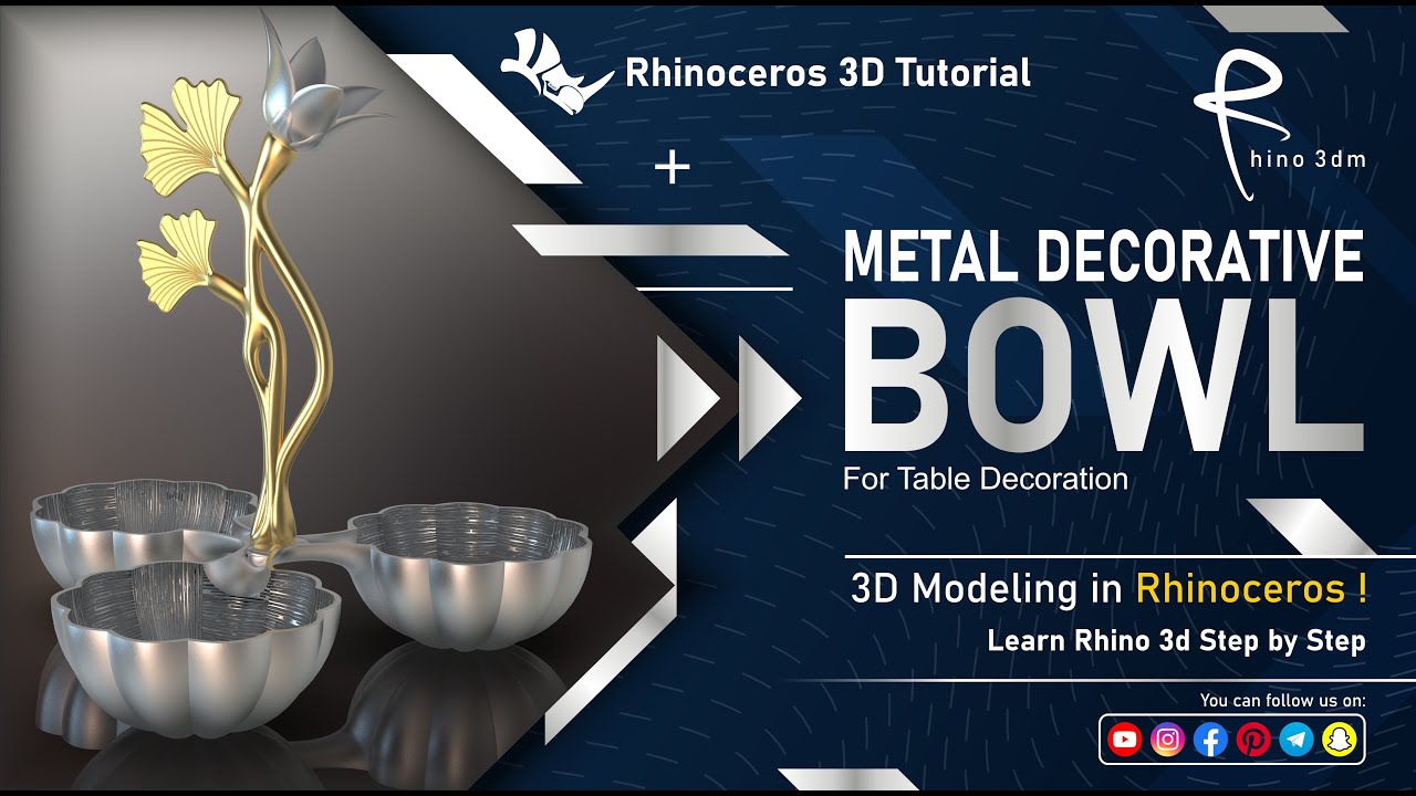 3d Modeling A Decorative Bowl In Rhino 3d | Project 23 by Rhino3DM
