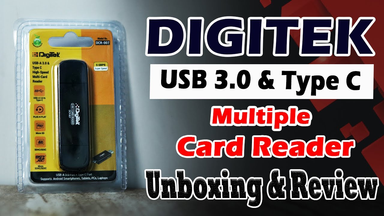 Digitek DCR-007 Card Reader | Best Type C Card Reader
