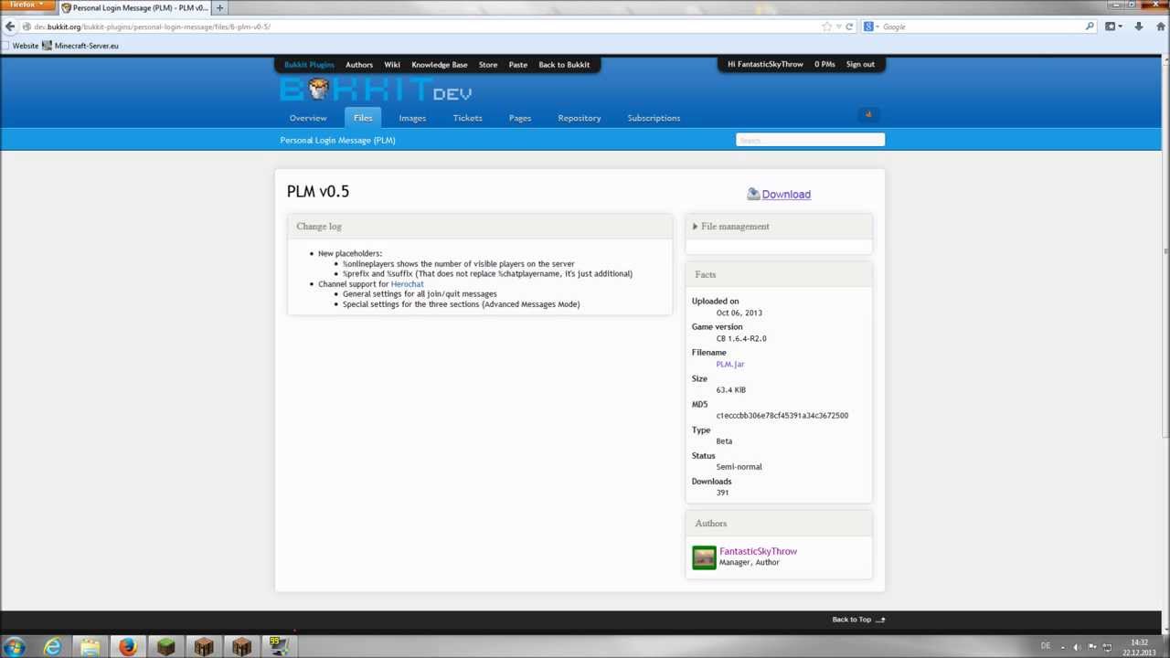 PLM - Standard Mode Tutorial