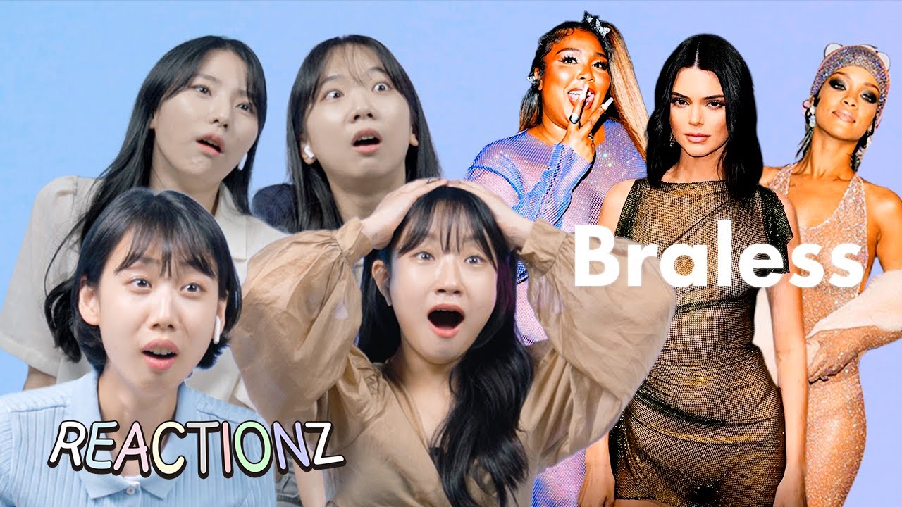 Korean Girls React To Braless Sheer Dress Fashion In Western | 𝙊𝙎𝙎𝘾