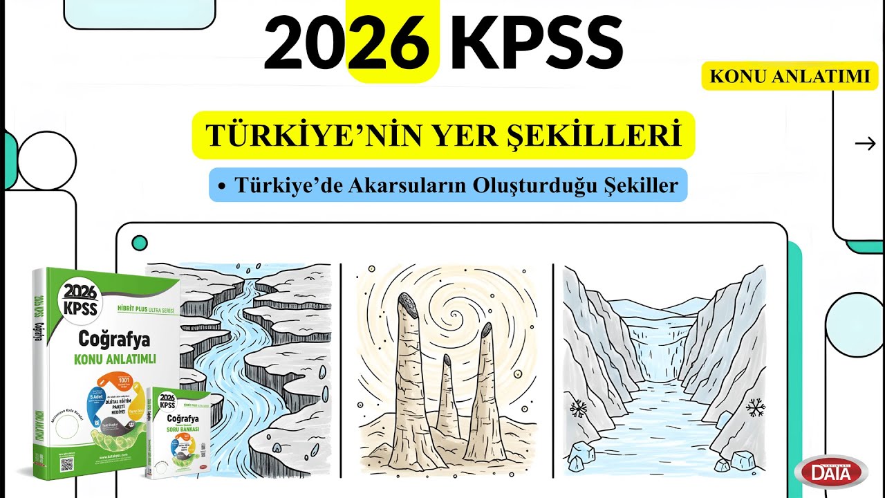 TÜRKİYE’DE AKARSULARIN OLUŞTURDUĞU ŞEKİLLER | TÜRKİYE’NİN YER ŞEKİLLERİ | COĞRAFYA #4