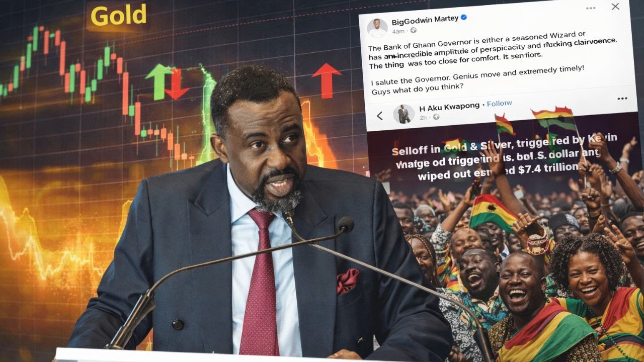 BOG boss praised after gold price falls immediately after selling some of Ghana's gold reserves