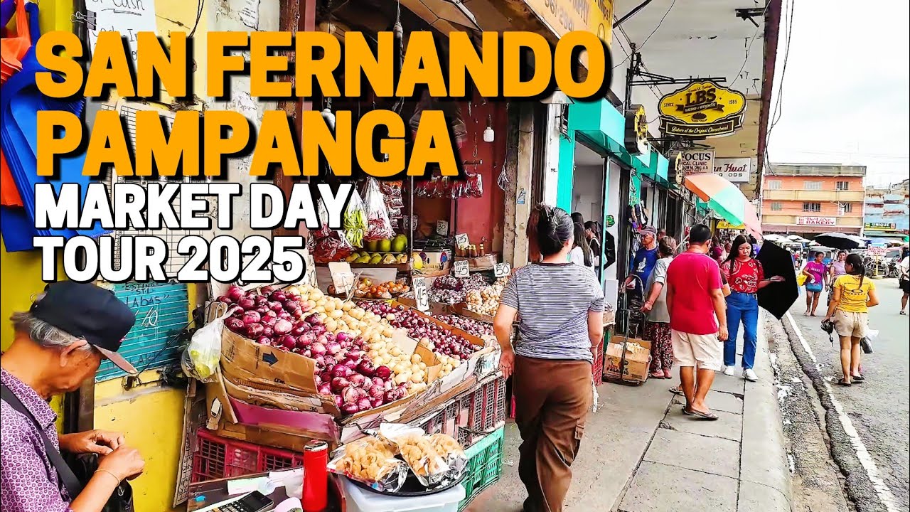 🇵🇭 Walking Tour 2025 | DOWNTOWN San Fernando City Pampanga Philippines Walking Tour