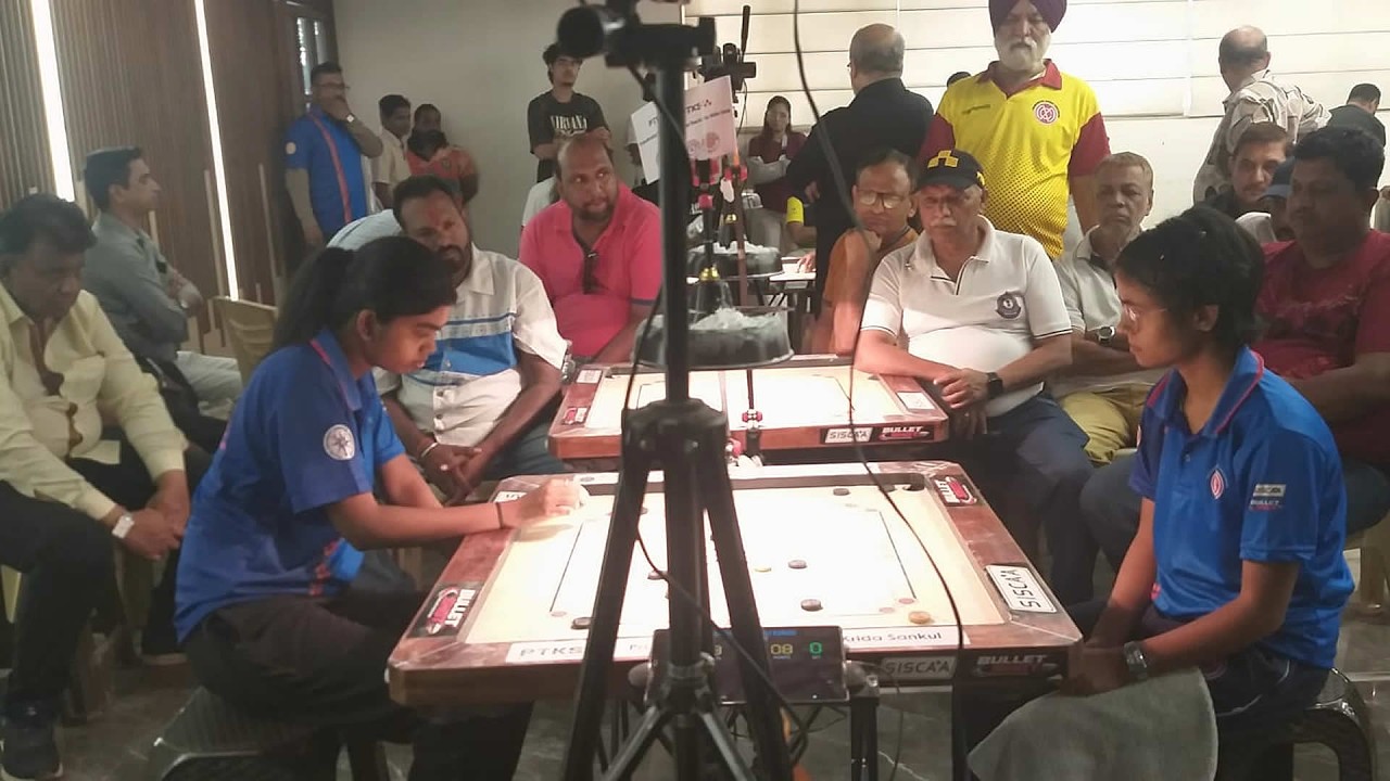 MCA Live Carrom : FINAL(WS) - Samruddhi D Ghadigaonkar ( Thane ) vs Sonali Kumari ( Mumbai )