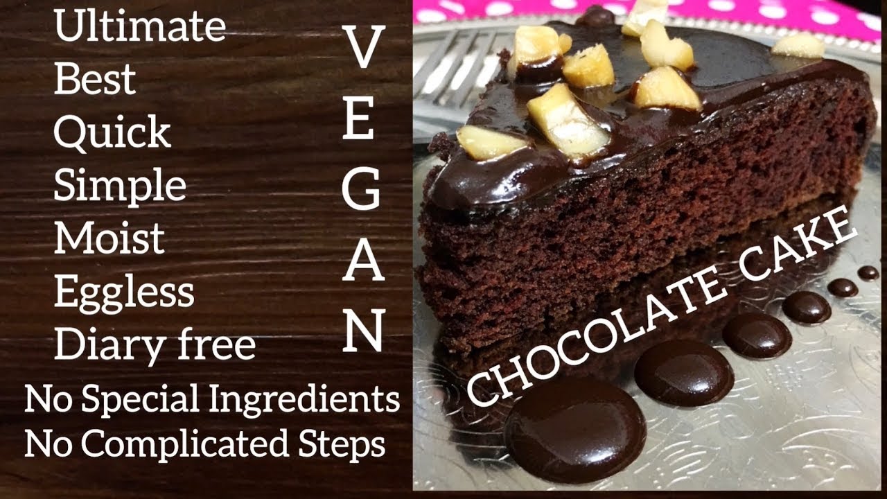 Ultimate Vegan Chocolate Cake with Cocoa powder | Easy recipe