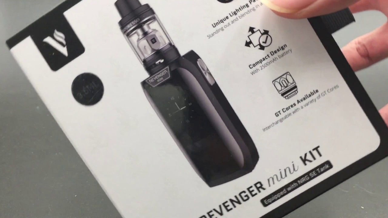 mod vaporesso revenger mini kit unboxing