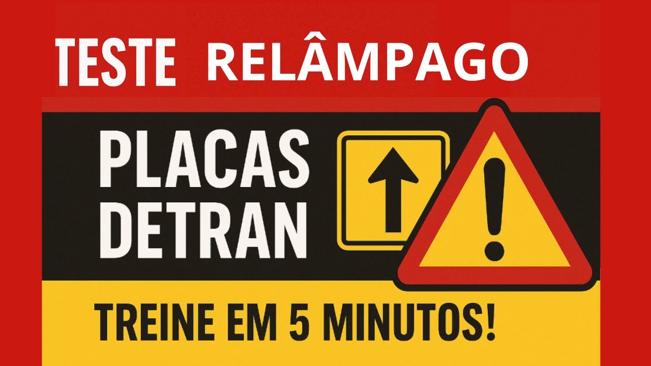 🧠 Teste Relâmpago de Placas DETRAN — Treine em 5 Minutos!