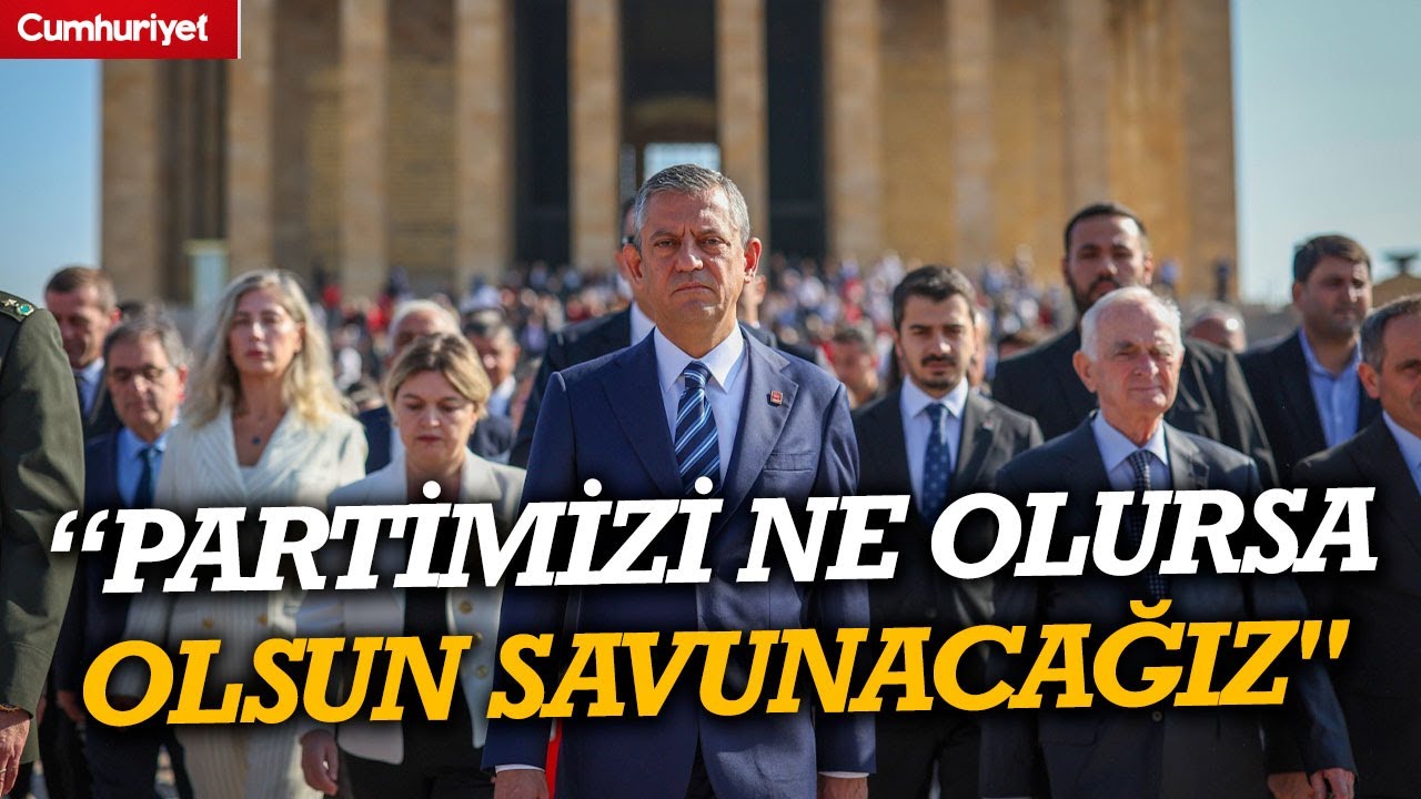 Özgür Özel Anıtkabir'de: 