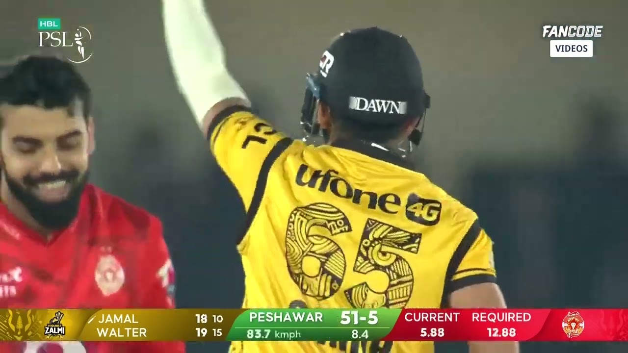 HIGHLIGHTS  Shabab khan actoin | Islamabad United VS  Peshawar Zalmi | PSL 2024