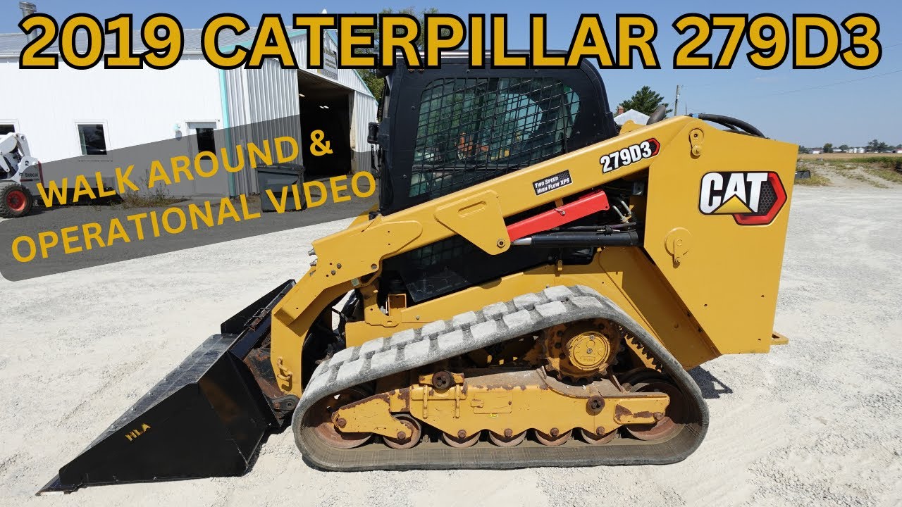 2019 Caterpillar 279D3 Skid Steer Loader Walk Around & Operational Video     $49,900