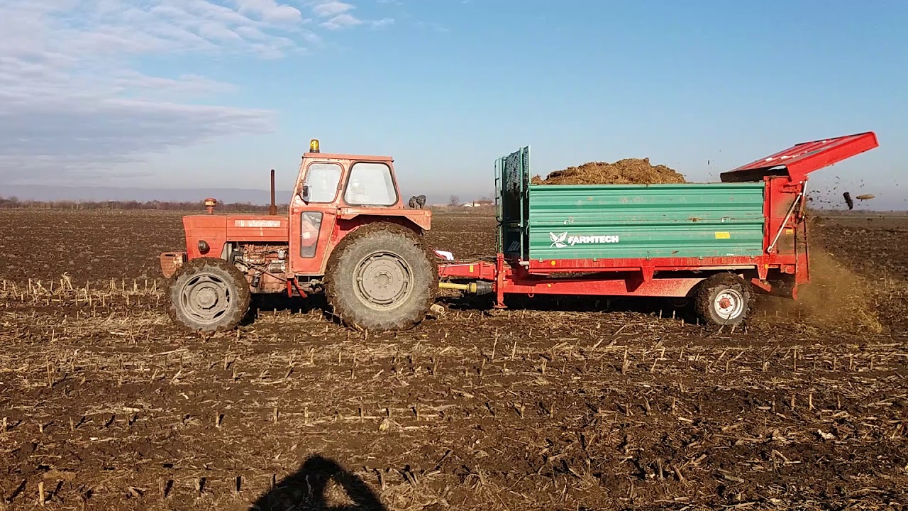 IMT 577 & Farmtech Superfex 600 razbacivanje stajnjaka